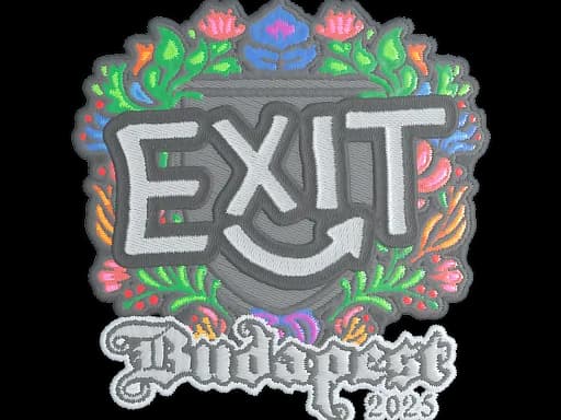 Sticker | exit (Embroidered) | Budapest 2025