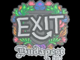 Sticker | exit (Embroidered) | Budapest 2025