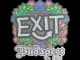 Sticker | exit (Embroidered) | Budapest 2025 CS2 skin
