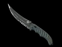 ★ StatTrak™ Flip Knife | Night (Battle-Scarred)