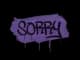 Sealed Graffiti | Sorry CS2 skin