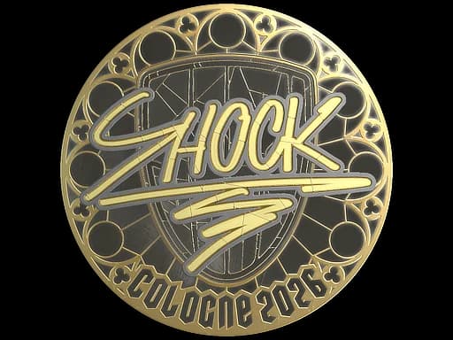 Sticker | SHOCK (Gold) | Cologne 2026