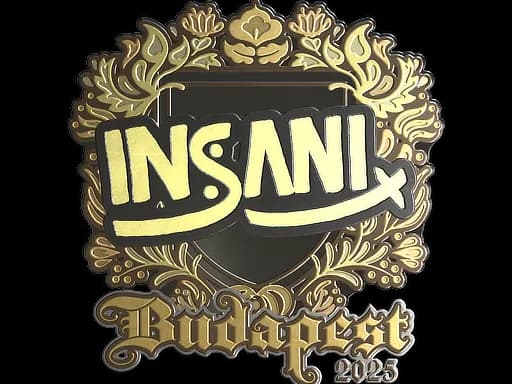 Sticker | insani (Gold) | Budapest 2025