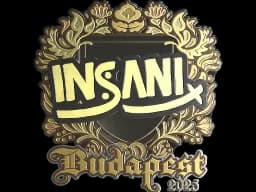 Sticker | insani (Gold) | Budapest 2025