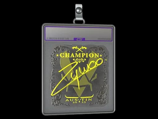 Sticker Slab | ZywOo (Foil, Champion) | Austin 2025