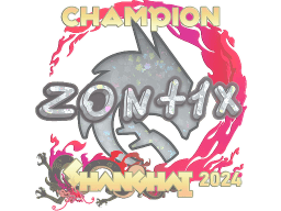 Sticker | zont1x (Glitter, Champion) | Shanghai 2024