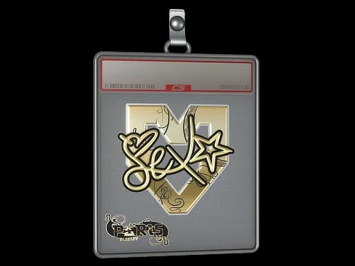 Sticker Slab | dexter (Gold) | Paris 2023