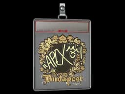 Sticker Slab | apEX (Gold) | Budapest 2025