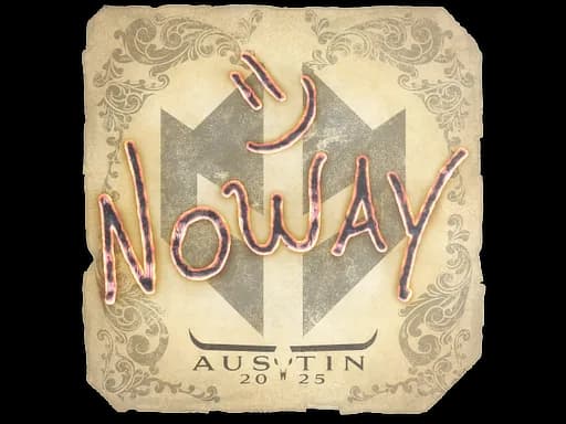 Sticker | noway | Austin 2025