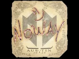 Sticker | noway | Austin 2025