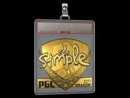 Sticker Slab | s1mple (Gold) | Krakow 2017