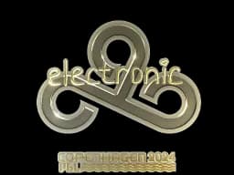Sticker | electronic (Gold) | Copenhagen 2024