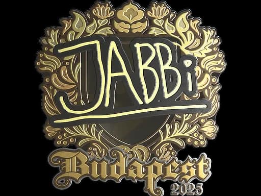 Sticker | jabbi (Gold) | Budapest 2025