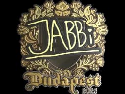 Sticker | jabbi (Gold) | Budapest 2025