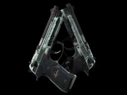 StatTrak™ Dual Berettas | Dezastre (Battle-Scarred)