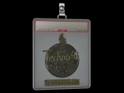 Sticker Slab | Techno4K (Gold) | Copenhagen 2024