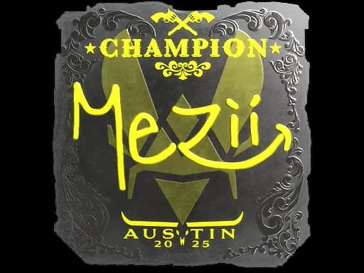 Sticker | mezii (Foil, Champion) | Austin 2025