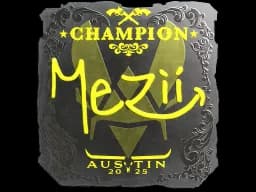 Sticker | mezii (Foil, Champion) | Austin 2025