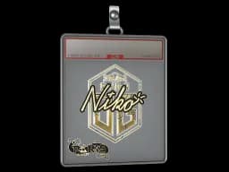 Sticker Slab | niko (Gold)  | Paris 2023