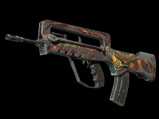 StatTrak™ FAMAS | Eye of Athena (Battle-Scarred)