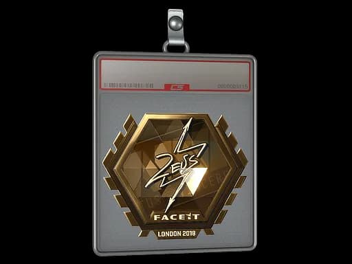 Sticker Slab | Zeus (Gold) | London 2018