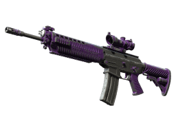 SG 553 | Ultraviolet (Battle-Scarred)