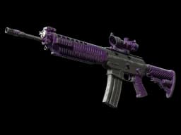 SG 553 | Ultraviolet (Battle-Scarred)