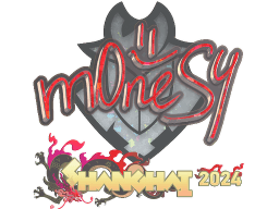 Sticker | m0NESY (Glitter) | Shanghai 2024