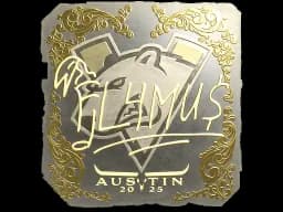 Sticker | FL4MUS (Gold) | Austin 2025
