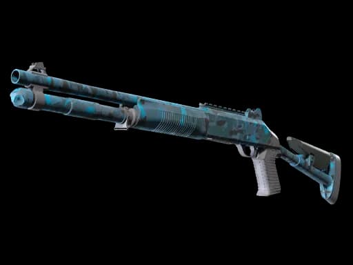 Souvenir XM1014 | VariCamo Blue (Minimal Wear)