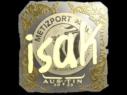 Sticker | isak (Gold) | Austin 2025