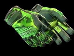 ★ Specialist Gloves | Lime Polycam (Battle-Scarred)