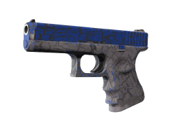 StatTrak™ Glock-18 | Blue Fissure (Well-Worn)