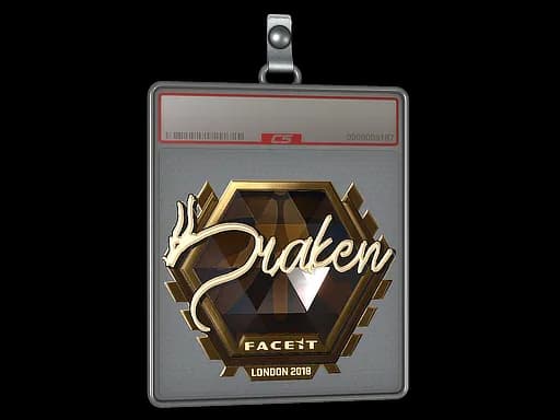 Sticker Slab | draken (Gold) | London 2018