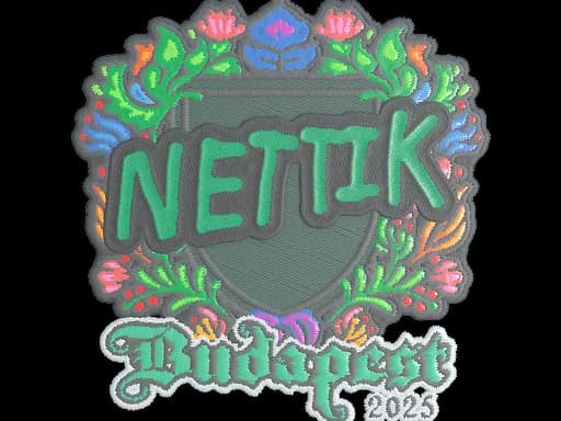 Sticker | nettik (Embroidered) | Budapest 2025