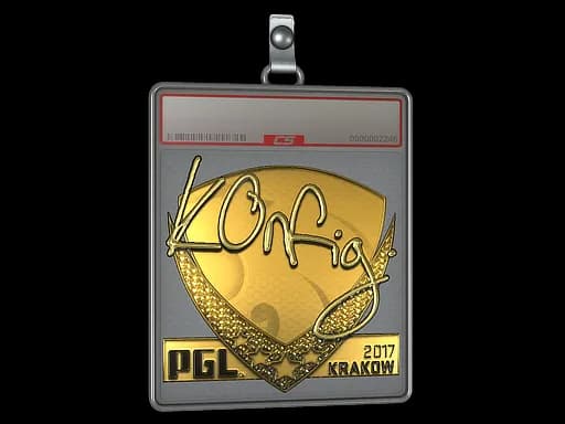 Sticker Slab | k0nfig (Gold) | Krakow 2017