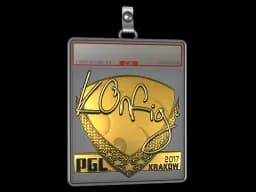 Sticker Slab | k0nfig (Gold) | Krakow 2017