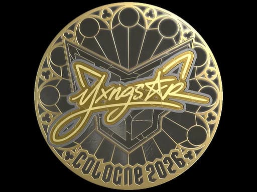 Sticker | yxngstxr (Gold) | Cologne 2026