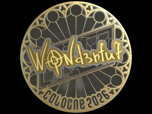 Sticker | w0nderful (Gold) | Cologne 2026