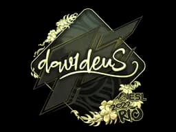 Sticker | dav1deuS (Gold) | Rio 2022