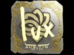 Sticker | lux (Gold) | Austin 2025