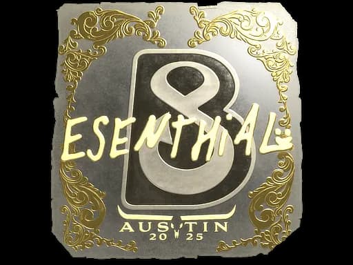 Sticker | esenthial (Gold) | Austin 2025