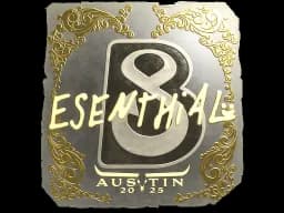 Sticker | esenthial (Gold) | Austin 2025