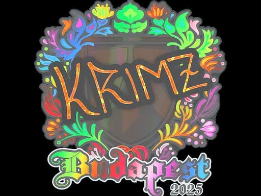 Sticker | KRIMZ (Holo) | Budapest 2025