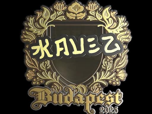 Sticker | kauez (Gold) | Budapest 2025