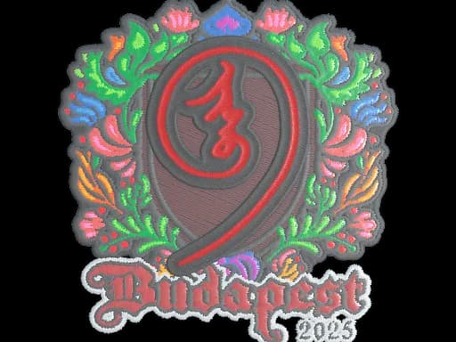 Sticker | nin9 (Embroidered) | Budapest 2025