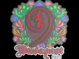 Sticker | nin9 (Embroidered) | Budapest 2025