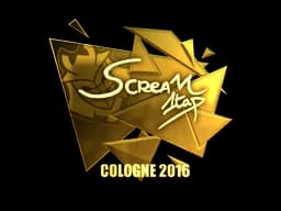Sticker | ScreaM (Gold) | Cologne 2016