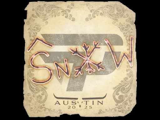 Sticker | snow | Austin 2025