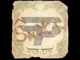 Sticker | snow | Austin 2025